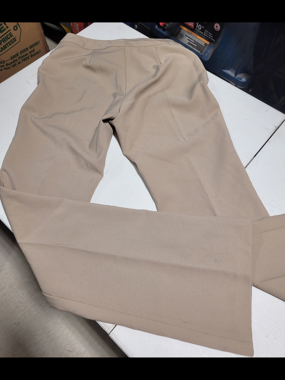 Women's Slim Fit Tan Chinos - Classic Office Trousers - Picture 3 of 4